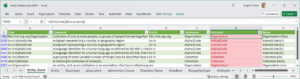 FIG 10 is s another screenshot of the Entity-Relationship MDS, showing the tEntity_Name tab, the data source for Entity.