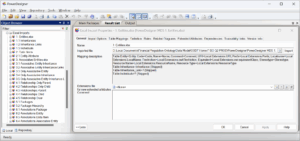 FIG 12 is a screenshot of the PowerDesigner data modeling tool.