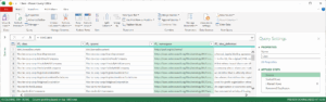 FIG 8 shows the Class query in the PowerQuery Editor.