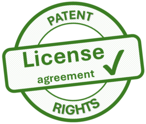 Patent Rights License Agreement stamp